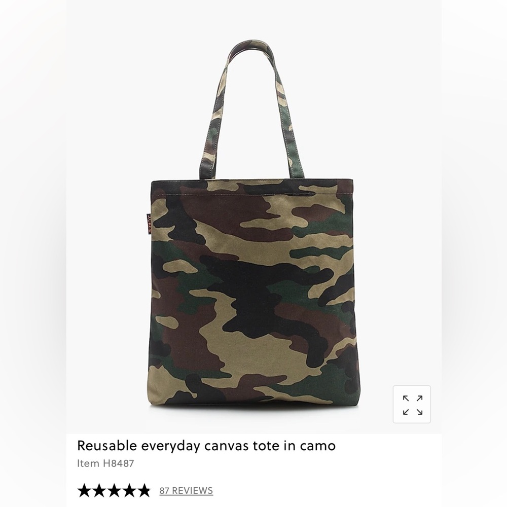 NWT- JCREW Camo Tote